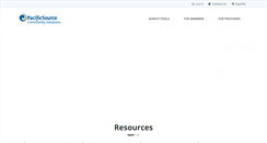 Desktop Screenshot of communitysolutions.pacificsource.com